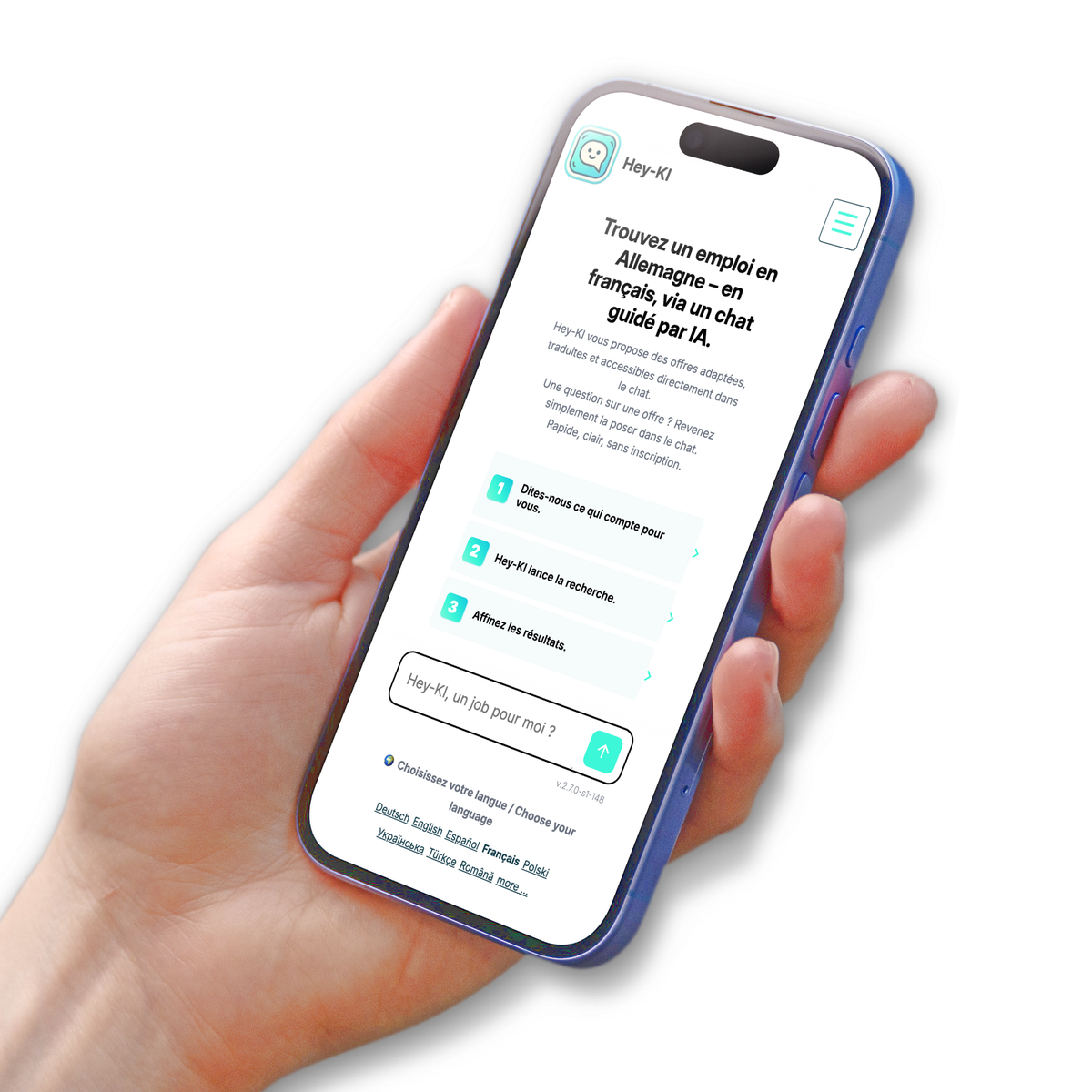 Recherche d'emploi assistée par IA en français